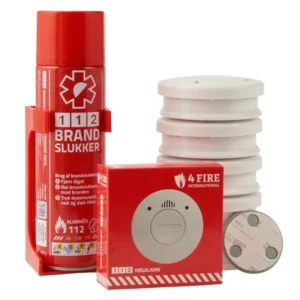 112 brandlukker + 5 stk. røgalarm