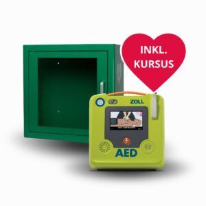 Zoll AED 3 + Arky Indendørsskab Grøn + Kursus